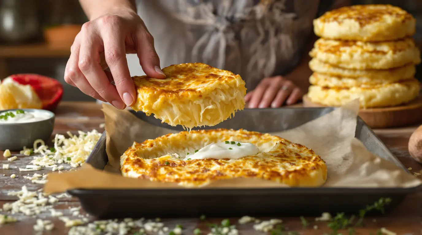 Croustillant doré, parfum d’enfance : ma recette express de galettes de pommes de terre au four sans huile Croustillant doré, parfum d’enfance : ma recette express de galettes de pommes de terre au four sans huile