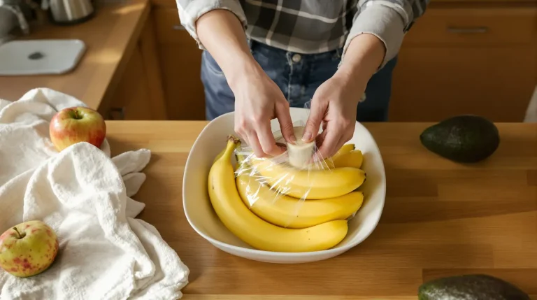 « Elles ne noircissent plus » : mon astuce toute simple pour garder vos bananes bien fraîches très longtemps
