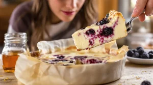 Entre le flan et le clafoutis, ce gâteau maison ne contient ni beurre ni sucre raffiné