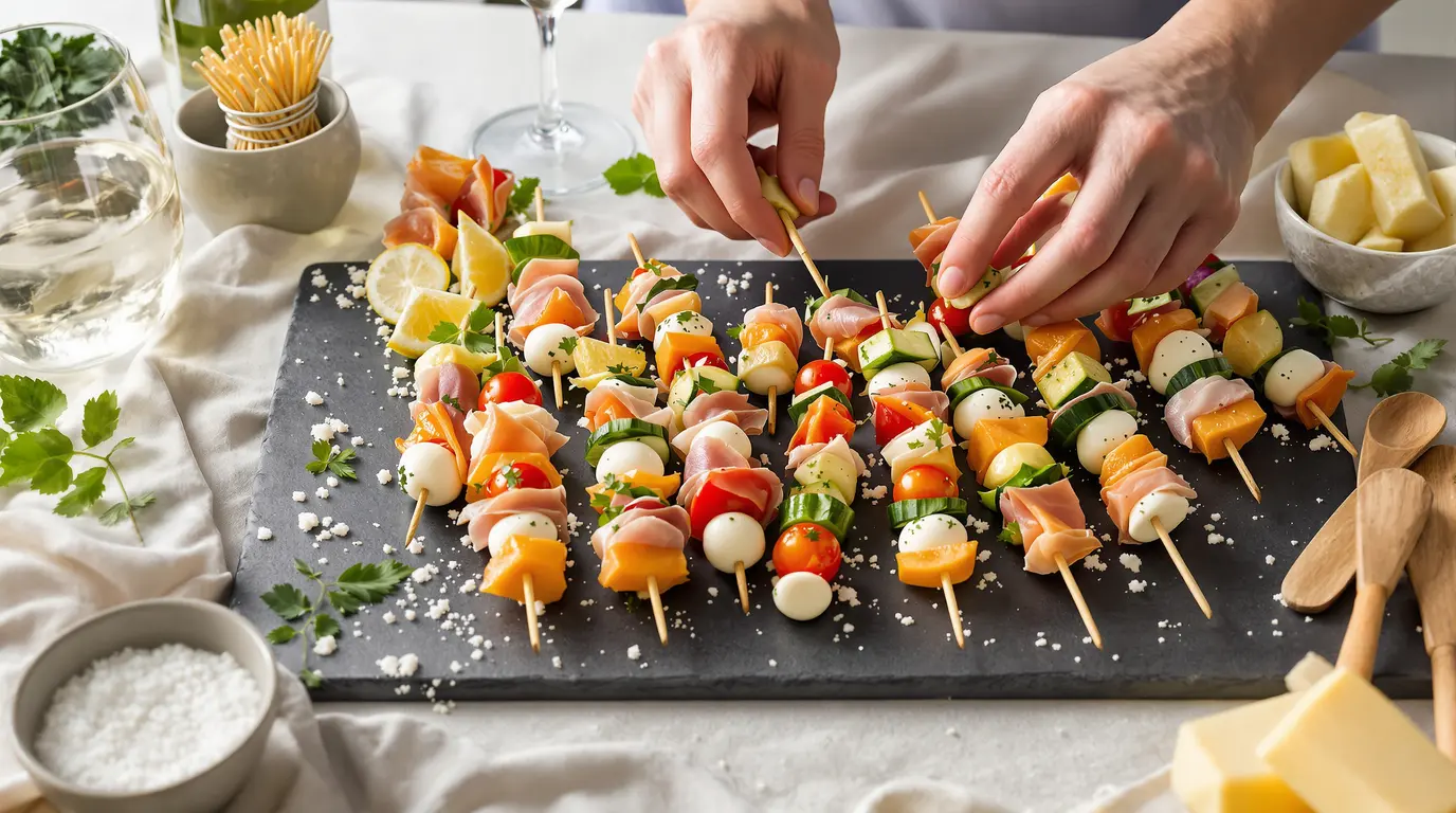 Brochette apéro à faire la veille : idées prêtes sans stress brochette apéro à faire la veille