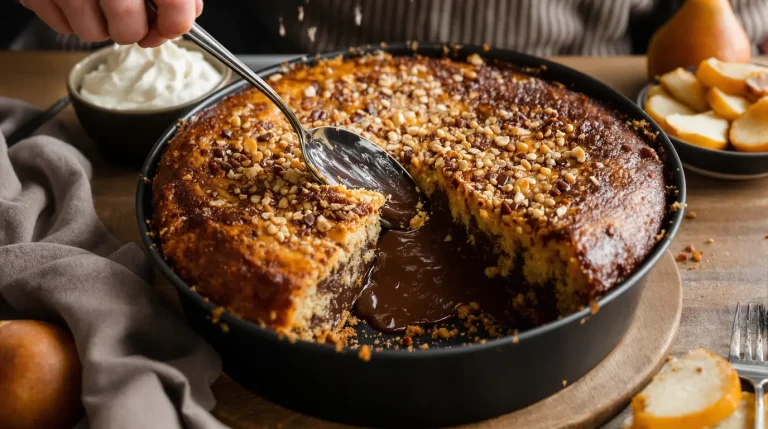 C'est la nouvelle recette qui fait fureur cet hiver : le gâteau noisettes-chocolat à la croûte ultra craquante (et vraiment facile)