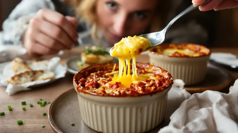 C’est le plat que je fais quand je n’ai envie de rien préparer : œufs cocotte tomate-fromage en 12 min