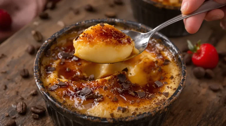 Entre crème brûlée et tiramisu, ce flan au café réunit le meilleur des deux en un dessert irrésistible