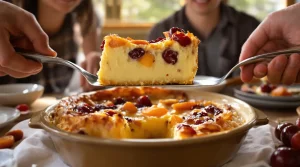 Entre la douceur du flan et la gourmandise du clafoutis : mes amis me réclament ce clafouflan aux fruits