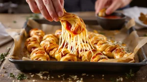 J&rsquo;ai tordu ma pâte à pizza avant cuisson : en 10 minutes, elle sort filante et dorée, toute la tablée a adoré