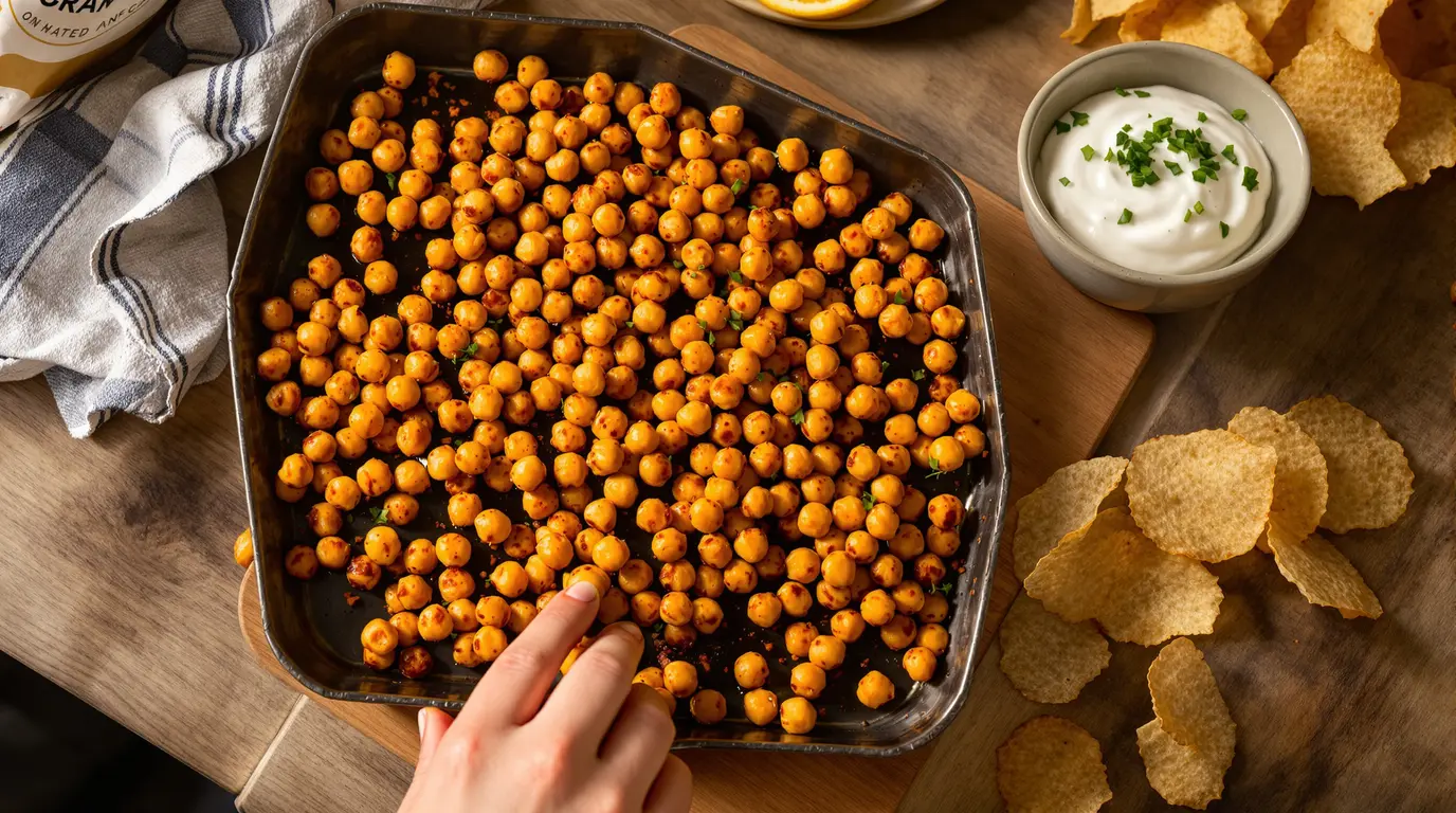 « J’ai vidé une boîte de pois chiches sur ma plaque à 19 h » : 1 heure après, les chips restaient intactes « J’ai vidé une boîte de pois chiches sur ma plaque à 19 h » : 1 heure après, les chips restaient intactes