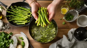 Jamais à la poubelle : les chefs cuisinent les queues d’asperges ainsi, et personne n’en parle