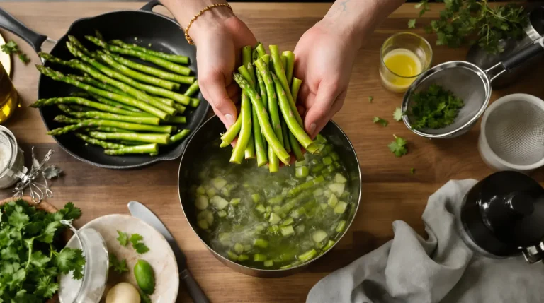 Jamais à la poubelle : les chefs cuisinent les queues d’asperges ainsi, et personne n’en parle