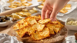 « Je les prépare en 10 minutes pour l'apéro » : mes crackers maison au fromage et graines dorées