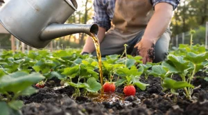 Les fraisiers donnent de plus gros fruits si on les arrose au printemps avec cet ingrédient de cuisine