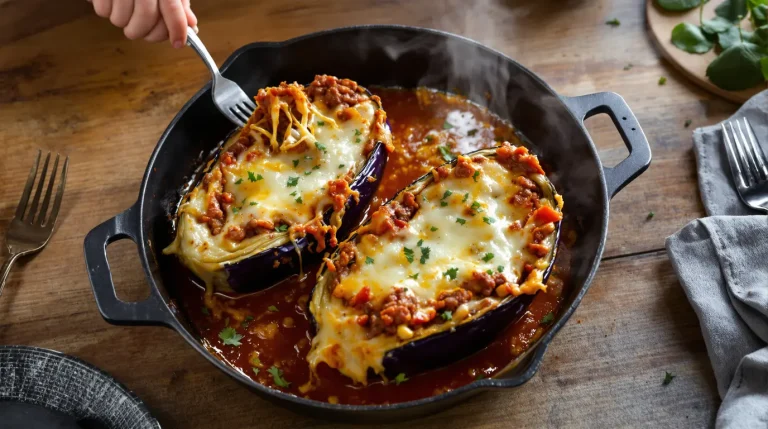 « Papa, c’est meilleur que des lasagnes » : j’ai fait ces aubergines farcies au four en 35 minutes