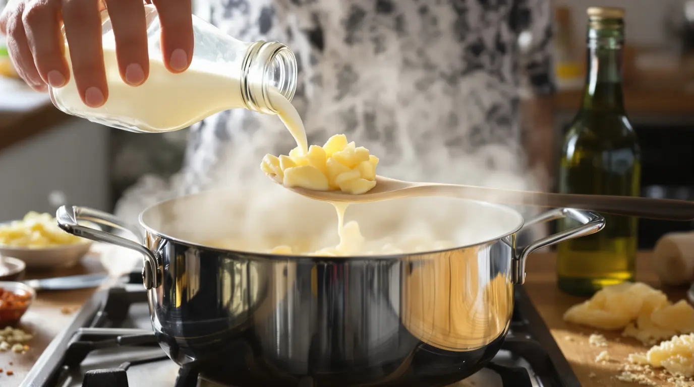 Pour des pâtes bien fondantes, ce chef ajoute toujours cet ingrédient dans l’eau de cuisson Pour des pâtes bien fondantes, ce chef ajoute toujours cet ingrédient dans l’eau de cuisson