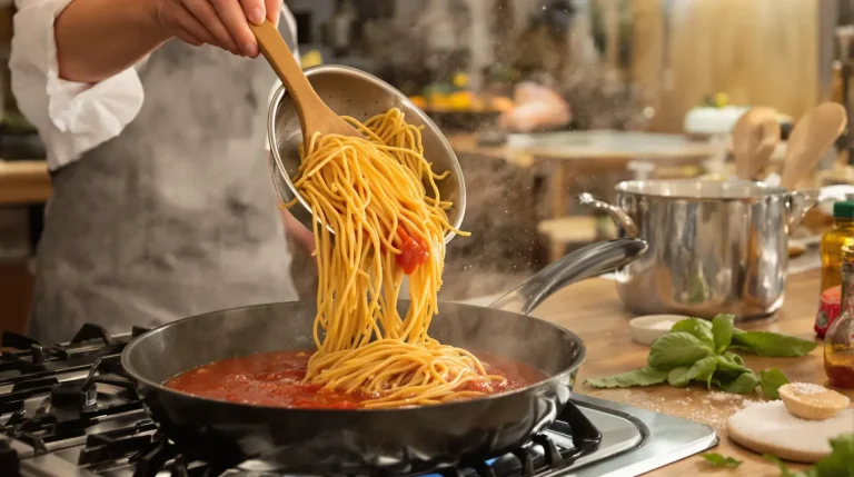 Une cheffe italienne m'a vu égoutter mes pâtes dans l'évier : sa réaction m'a révélé ma gaffe