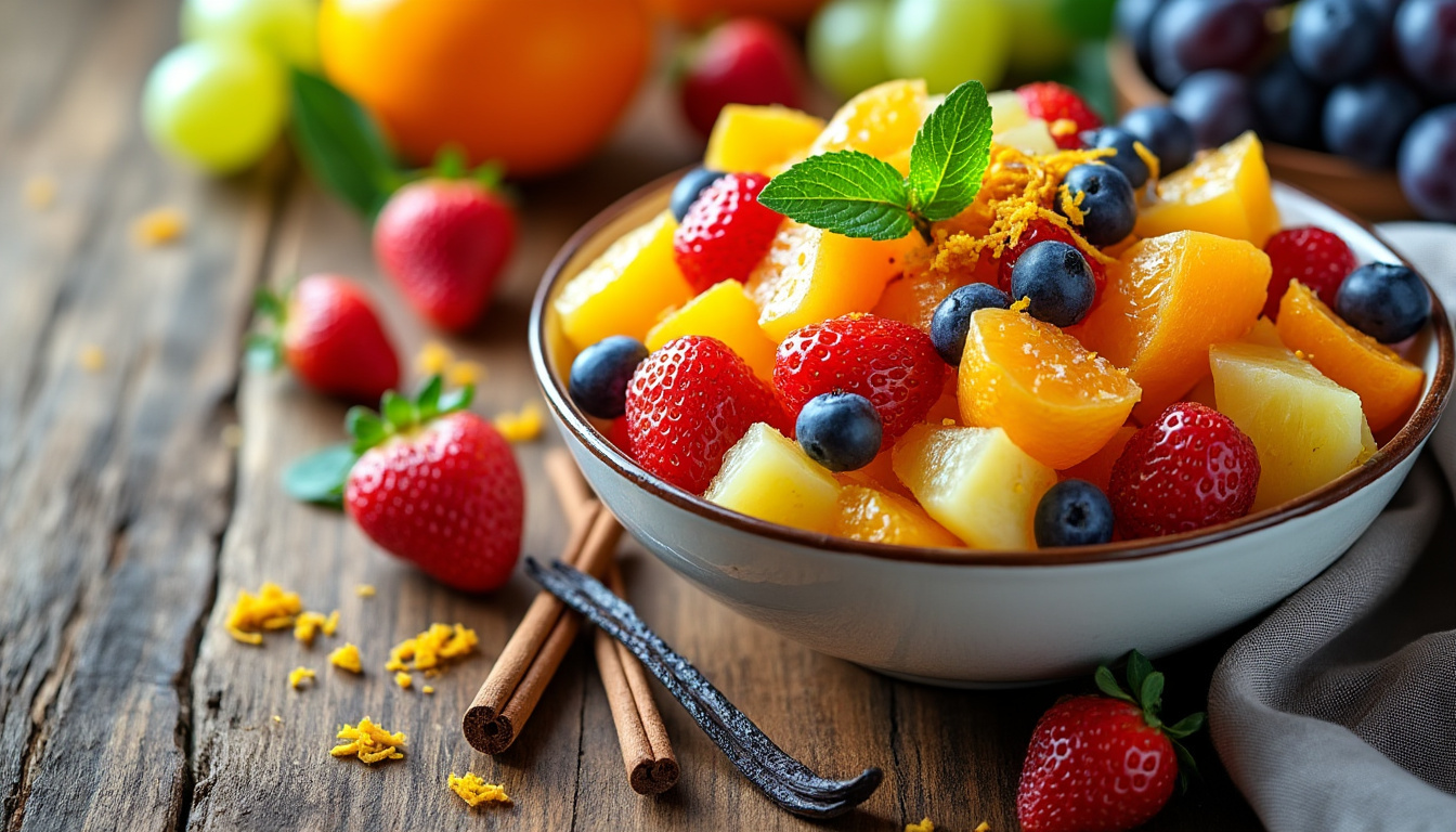 découvrez tout ce qu'il faut savoir sur le sirop pour salade de fruits, ses ingrédients, ses bienfaits pour la santé, et comment l'utiliser pour sublimer vos desserts fruités.