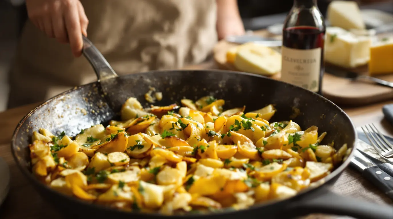 Pomme de terre à la sarladaise: croquante et fondante pomme de terre à la sarladaise
