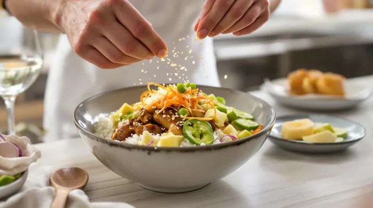 recette poke bowl poulet