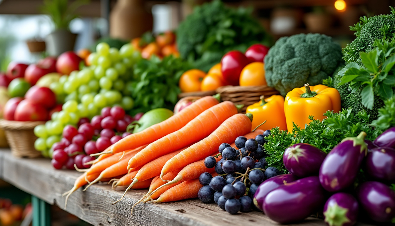 découvrez les bienfaits des fruits et légumes pour une alimentation saine, riche en vitamines et nutriments essentiels à votre bien-être quotidien.