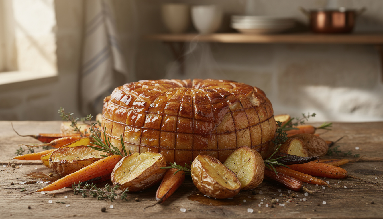 découvrez notre recette simple et savoureuse de rouelle de porc caramélisée, parfaite pour un repas gourmand et convivial.