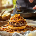 recette oignons caramélisés pour hamburger