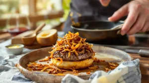 recette oignons caramélisés pour hamburger