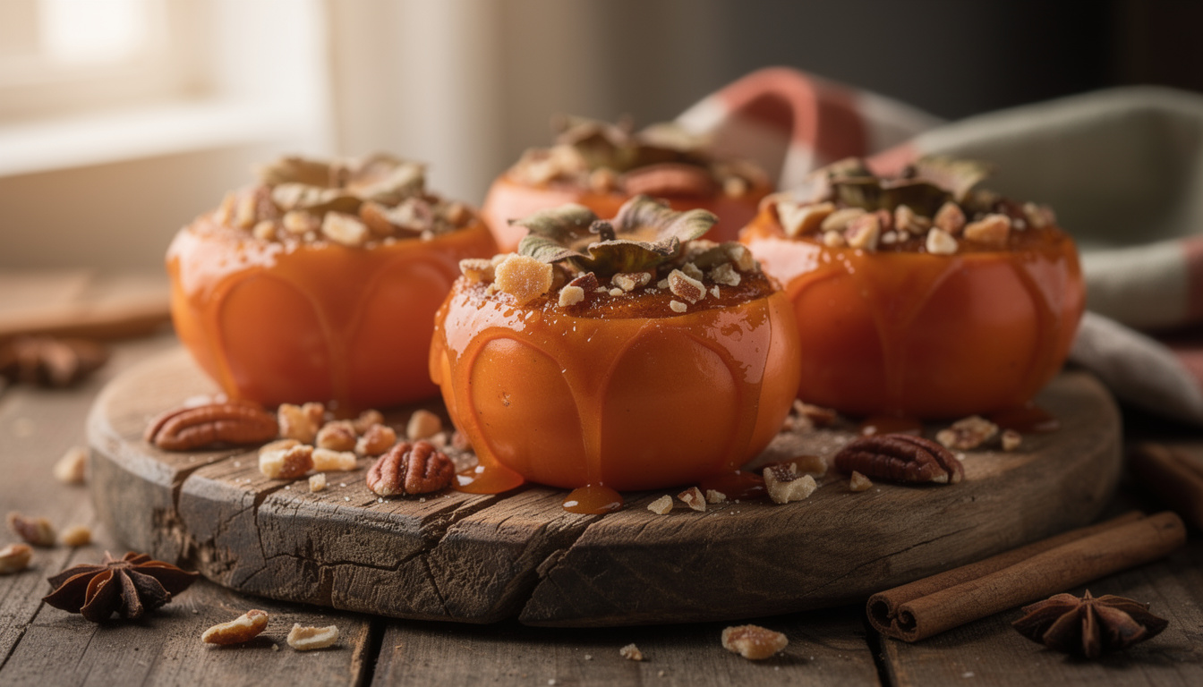 Recette simple et savoureuse de kaki au four découvrez une recette simple et savoureuse de kaki au four, parfaite pour sublimer ce fruit d'automne avec douceur et gourmandise.