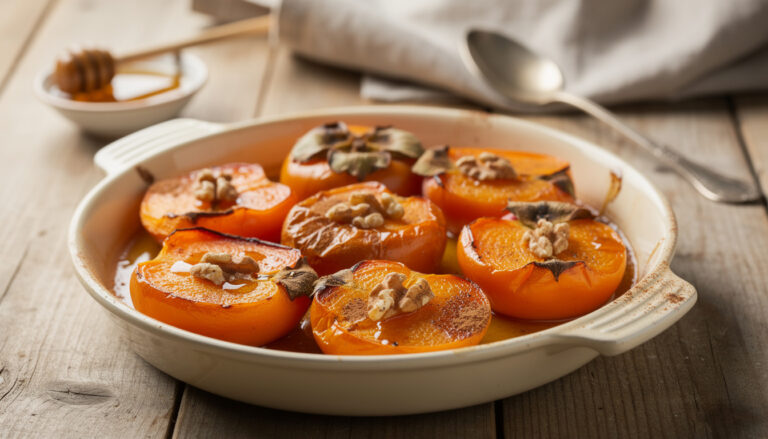 Recette simple et savoureuse de kaki au four découvrez une recette simple et savoureuse de kaki au four, parfaite pour un dessert gourmand et facile à préparer.